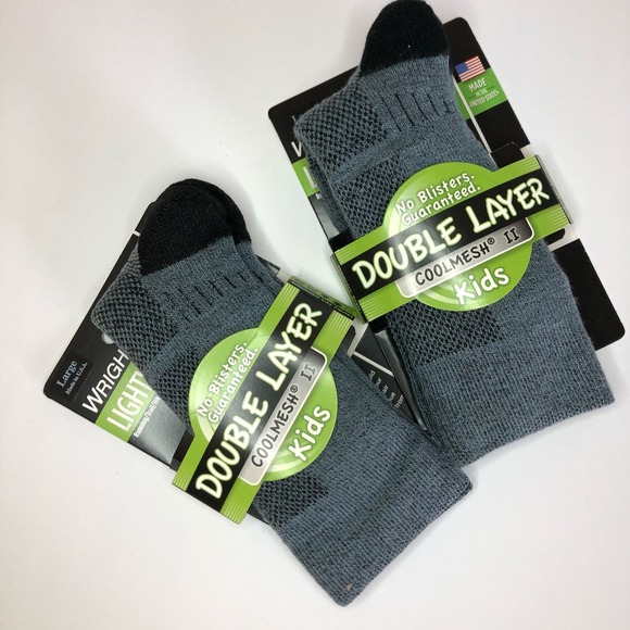 Wrightsock kid’s running socks 2 pairs - Picture 1 of 5